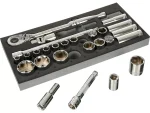 Halfords Advanced 26 Piece 1-2 Inch Socket Set Modular Tray