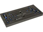 Halfords Advanced 7 Piece T-Handle Hex Set Modular Tray
