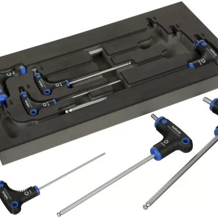 Halfords Advanced 7 Piece T-Handle Hex Set Modular Tray