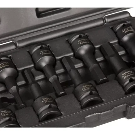 Halfords Advanced 9 Piece Impact Hex Set 1-2 Inch Drive