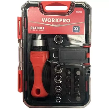 Halfords Workpro 23pc Ratchet Screwdriver Set