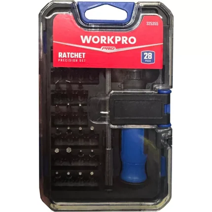 Halfords Workpro 28pc Ratchet Screwdriver Set