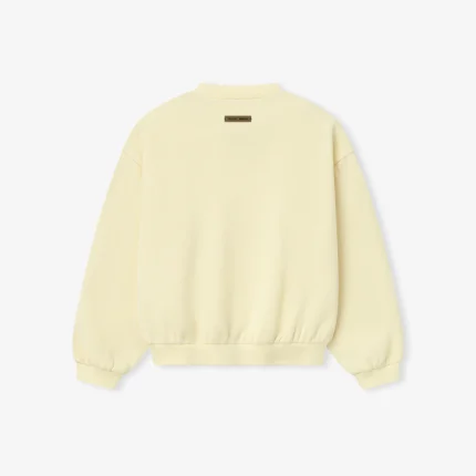 Kids 90's Fleece Crewneck in Garden Yellow