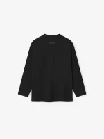 Kids Classic Long Sleeve T-Shirt in Jet Black