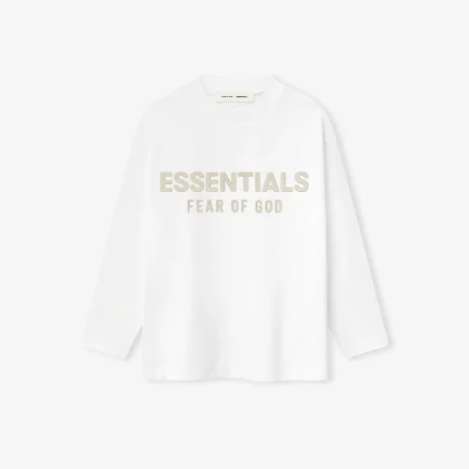 Kids Classic Long Sleeve Tee in Cloud White