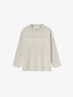 Kids Classic Long Sleeve Tee in Heather Stone