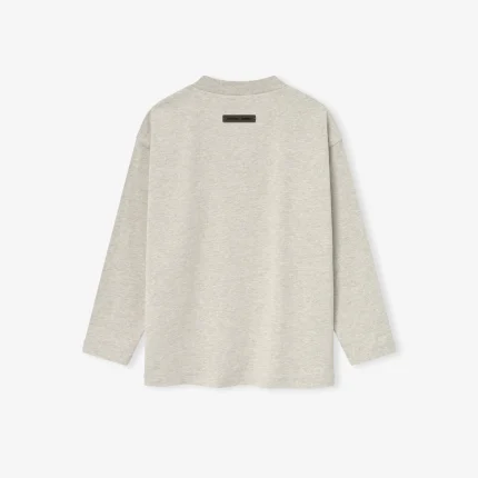 Kids Classic Long Sleeve Tee in Heather Stone