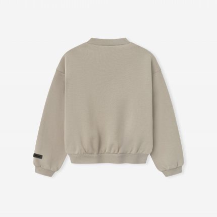 Kids Fleece Crewneck in Timber