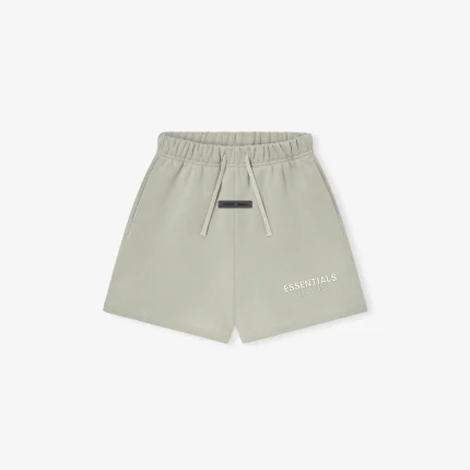 Kids Fleece Soccer Short in Abbey Stone