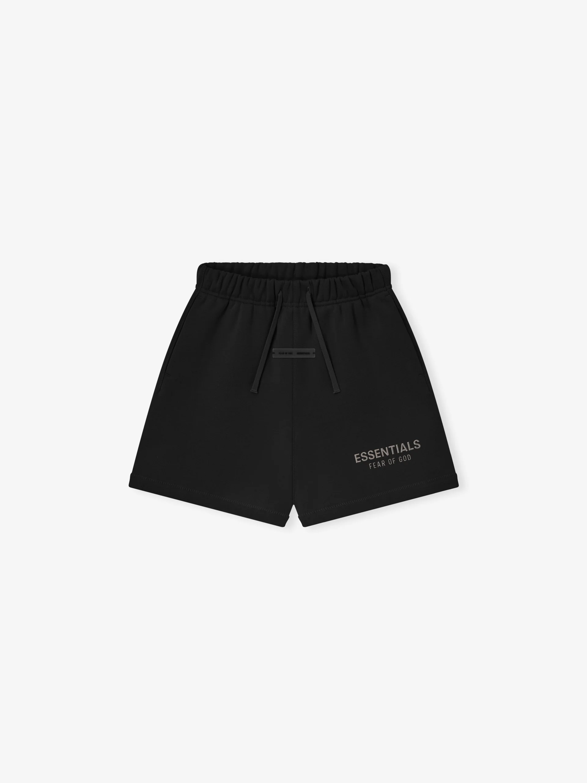 Kids Fleece Soccer Short in Jet Black Kids Fleece Soccer Short in Jet Black