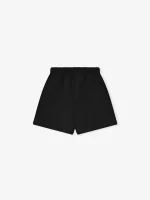 Kids Fleece Soccer Short in Jet Black