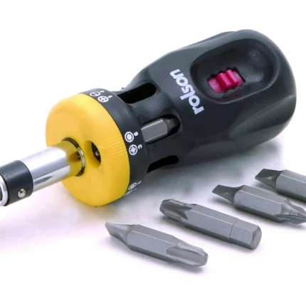 Rolson 12 in 1 Stubby Ratchet Screw Driver