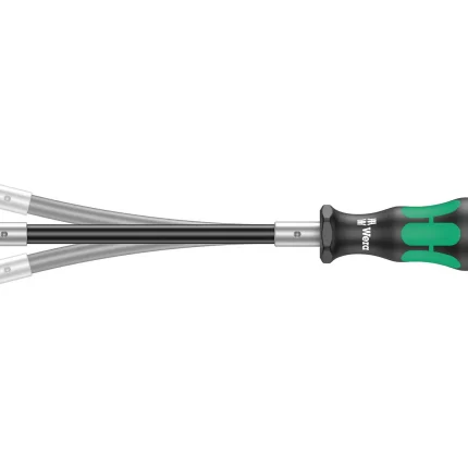 Wera 393 S Bitholding Screwdriver Extra Slim With Flexible Shaft