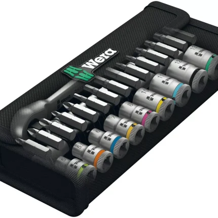 Wera 8100 SA 8 Zyklop Metal Ratchet Set With Switch Lever 1-4 Drive